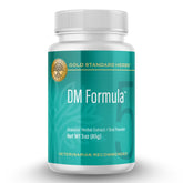 DM Formula Gold Standard Herbs, bouteille: poudre naturelle prête à soutenir la mobilité canine.