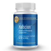 Flacon Halscion de Gold Standard Herbs, poudre naturelle pour le confort canin.