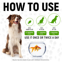 Golden Paw antibiotiques dosage, compte-gouttes pratique pour dosage précis.