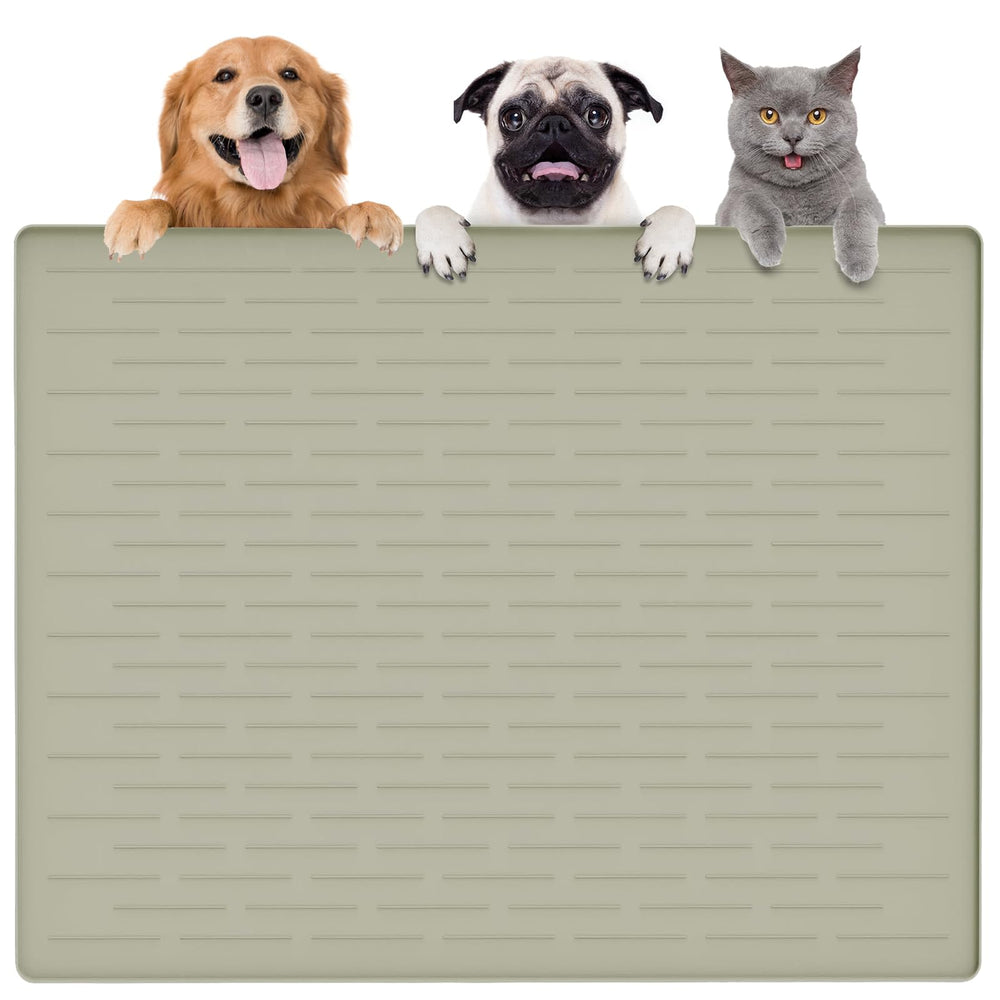 Goldleaf Tapis Nourriture Chien XXL, parfait pour grands chiens et repas sans debordement.