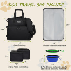 Goloni ensemble-accessoires voyage animaux, kit tout-en-un pour trajets sans souci.