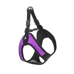 Gooby Escape Free harnais violet, aperçu complet pour petit chien.