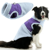 Gooby Zip Up Sherpa Vest gris ardoise avec harnais intégré pour chien petit et moyen.