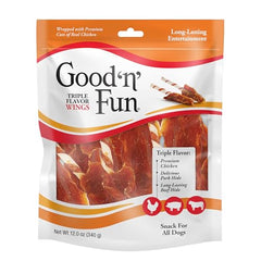 GOOD 'N' FUN Ailes Triple Saveur au poulet, friandise protéinée et appétente.