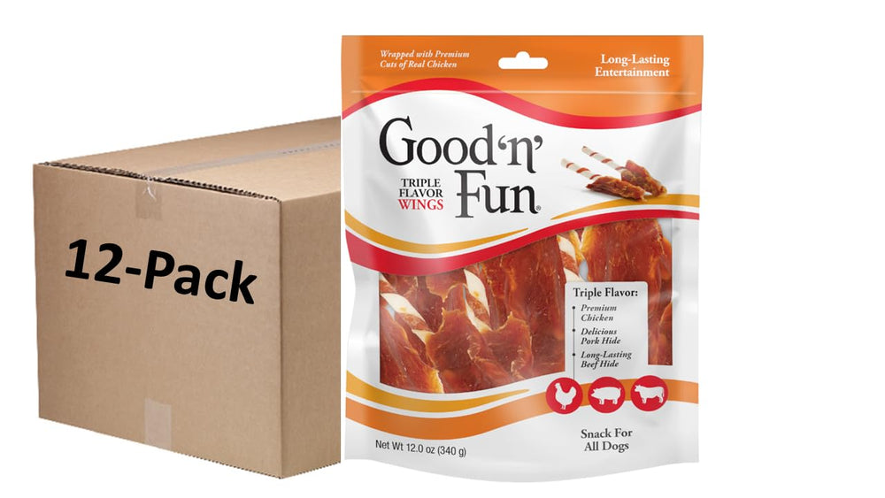 GOOD 'N' FUN emballage Triple Saveur, friandise pour chiens etat attrayant.
