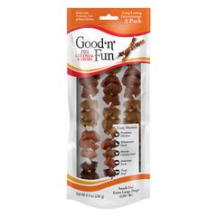 GOOD 'N' FUN Kabobs Colossaux Saveurs Triple, friandise longue durée idéale pour chiens actifs.