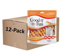 GOOD 'N' FUN torsades saveur triple emballage, friandise pratique et attrayante pour chien