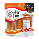 GOOD 'N' FUN Triple Flavor Ribs Chews – côte longue durée pour chiens actifs