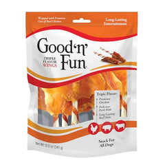 GOOD 'N' FUN : os à mâcher poulet visibles, prêt à l’emploi pour chien actif.