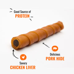 Good 'N' Fun Twists – six pièces, friandise naturelle et savoureuse pour chien