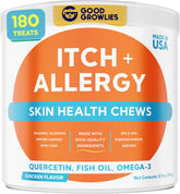 GOODGROWLIES bouchées allergie chien pelage: soutien potentiel du pelage et de la peau.