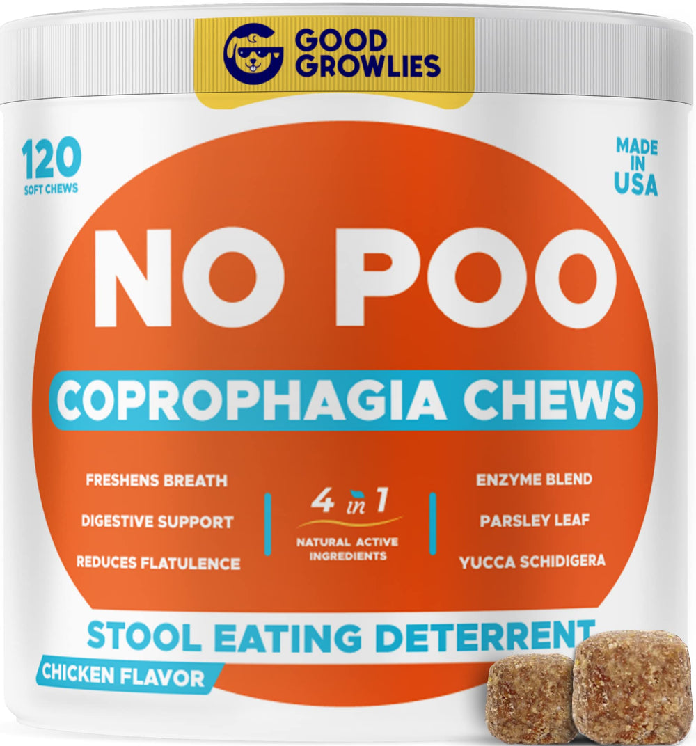 GOODGROWLIES Chew No Poo: boîte prête à l'emploi pour prévenir l ingestion et améliorer le souffle
