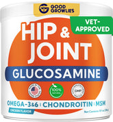 GOODGROWLIES glucosamine friandises emballage : démarrer le programme mobilité.