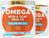 GOODGROWLIES Omega3 alaskan poisson - bouteille de friandises pour chien, pelage plus brillant