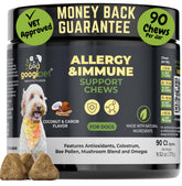 GOOGIPET friables allergie emballage-bouteille: pratique et faciles à doser pour votre chien.