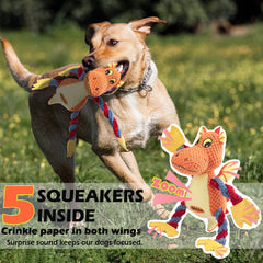 GOOLA Dragon ailes crinkle papier: expérience sonore captivante pour garder l’attention du chien.