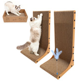 Goosheep poste griffage chat en L angle 22 pouces protège les meubles.