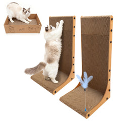Goosheep poste griffage chat en L angle 22 pouces protège les meubles.