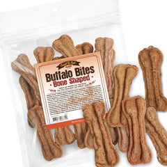 Friandises de buffle Gootoe dans un sac refermable pour garder la fraicheur.