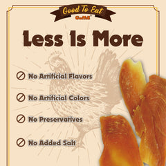 Lot de 3 sachets Gootoe, friandises au poulet, pratique en déplacement.