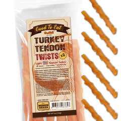 Gootoe Tendons de Dinde pour Chien – texture naturelle favorisant une mastication prolongée.