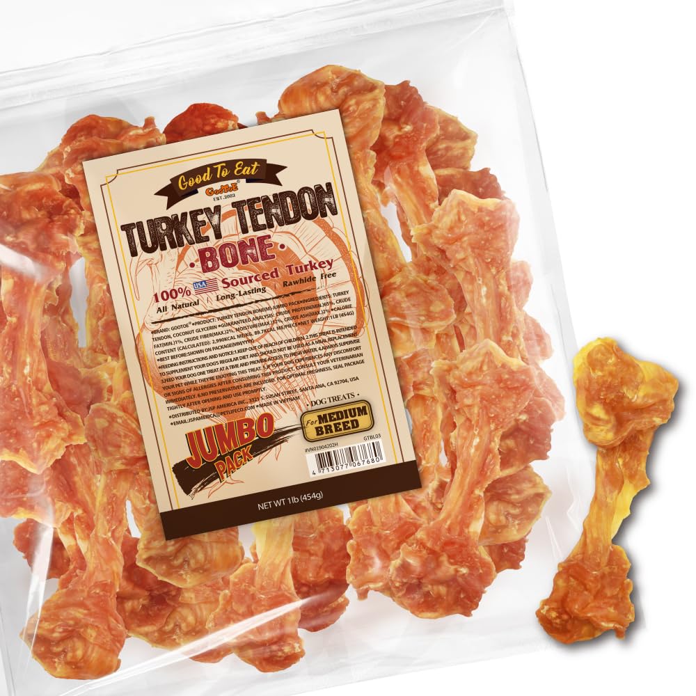 Gootoe Tendons Dinde – emballage pratique pour chien à mâcher