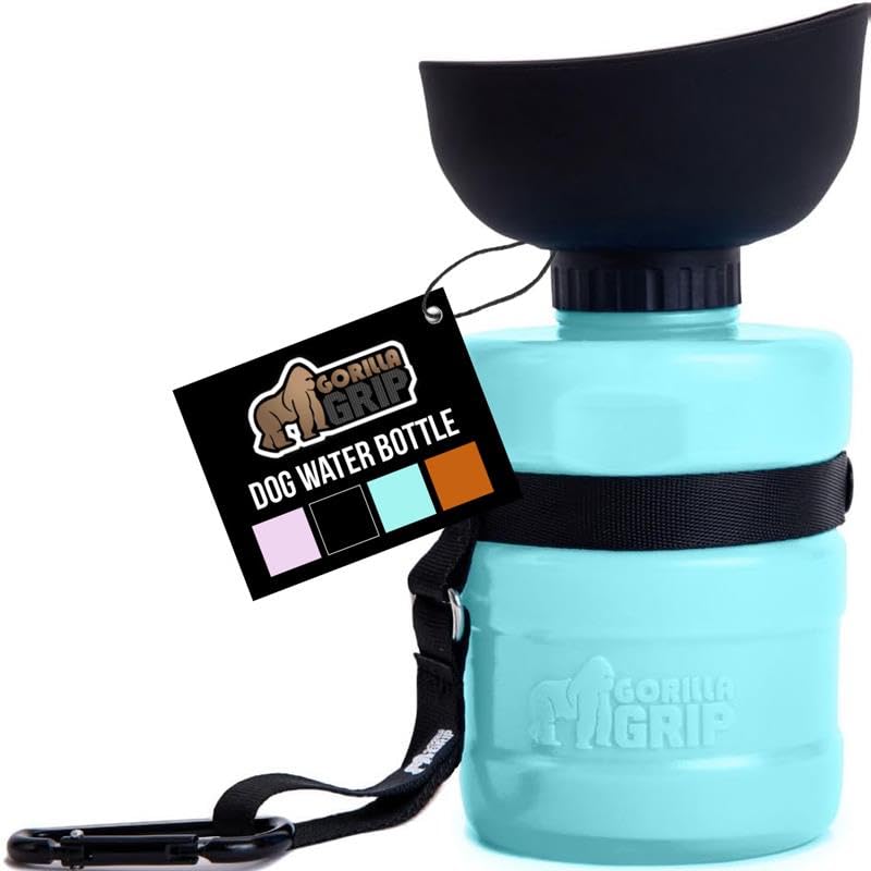 Gorilla Grip gourde-eau-chien-590ml, hydratation pratique en déplacement.