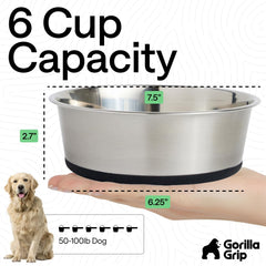 Bol Gorilla Grip de grande capacité 6 tasses (48 oz)