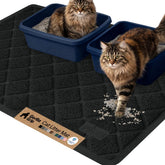 Tapis Gorilla Grip pour litière chat avec coils qui retient efficacement les grains.