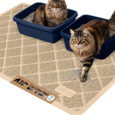 gorilla grip tapis-litiere-chat-47x35: capture efficace des grains et protection du sol.