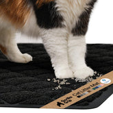 Gorilla Grip tapis litière chat maille douce pour pattes confortables et capture efficace