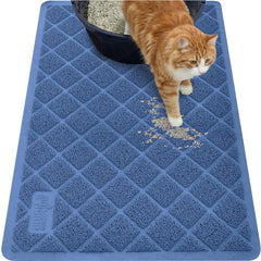 Tapis Gorilla Grip avec mailles rembourrées capture efficacement la litière et protège le sol.