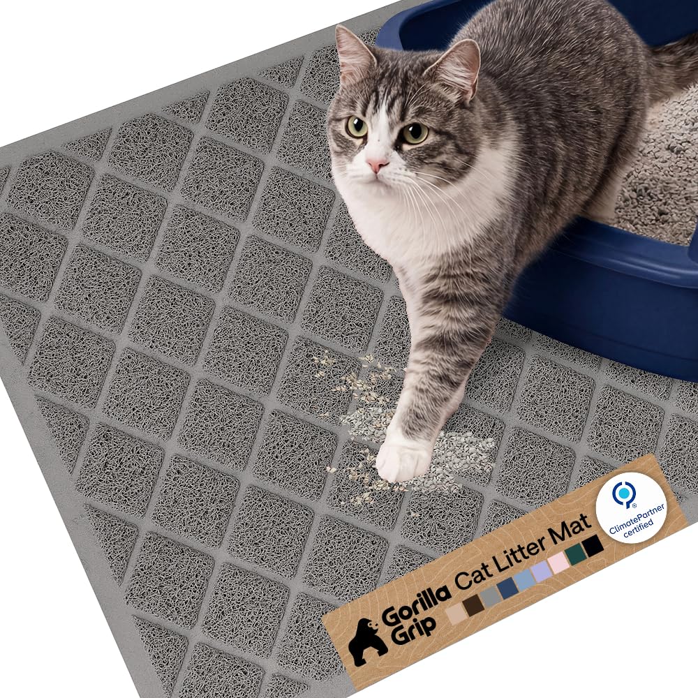 GORILLA GRIP Tapis Litière Chat Original : capture efficace de la litière et propreté.