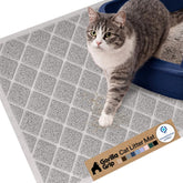 Gorilla Grip: tapis litière chat avec spirales et mailles épaisses capturant les particules.
