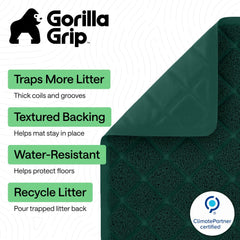 Gorilla Grip, fond texturé antidérapant, reste en place.