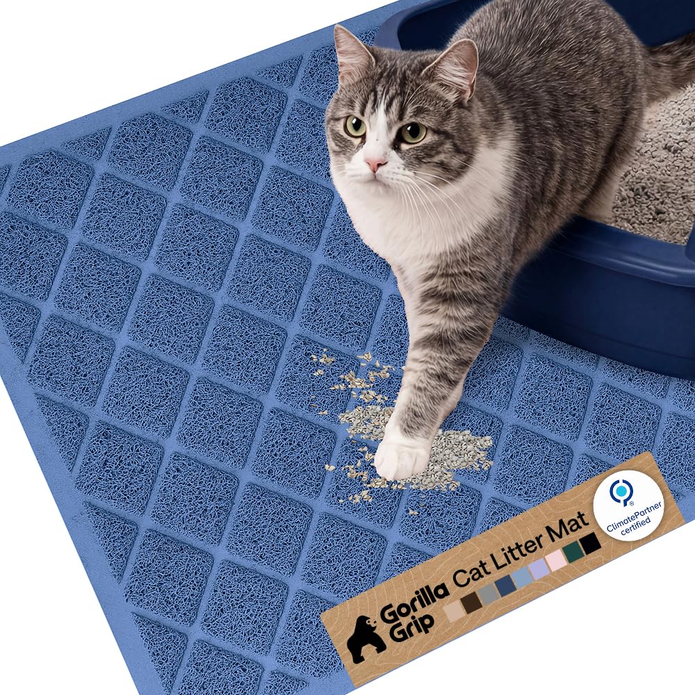 GORILLA GRIP Tapis Litière, maillage spirale doux retient les grains.