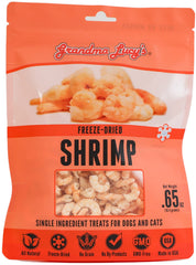 Grandma Lucy's friandises crevettes ingrédient unique, bouchée croquante pour chien et chat