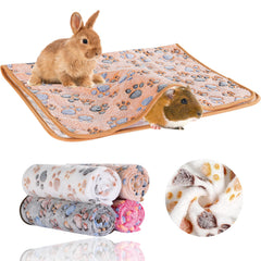 Grddaef couverture cobaye peluche blanche pour chaleur et repos