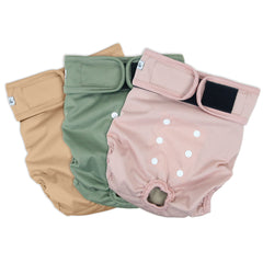 Grecle couches haute absorption pour chienne rose XL, protection anti-fuites.
