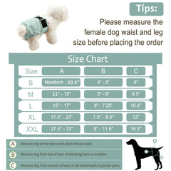 Grecle couches-pour-chien-femelle absorption rapide, maintien au sec.