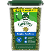 Boîte Greenies pour chats avec friandises dentaires dans un emballage pratique