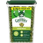 Friandises dentaires Greenies pour chats au goût herbe-chat et haleine fraîche.