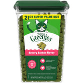 Greenies chat friandises dentaires saumon - tube: soutien potentiel à l'hygiène bucco-dentaire.