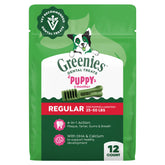 Greenies chiot friandise dentaire dans emballage 6 oz pour routine quotidienne.