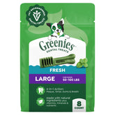Greenies conditionnement 12oz grande taille: emballage pratique pour chien adulte.