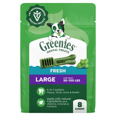 Greenies conditionnement 12oz grande taille: emballage pratique pour chien adulte.