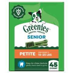 Greenies emballage dentaires pour chien adulte petit format, prêt à l'emploi