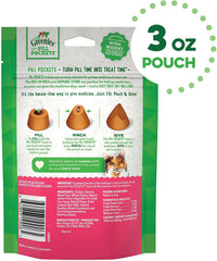 Emballage Greenies en sachet 3 oz pour friandises au saumon destinées aux chats.