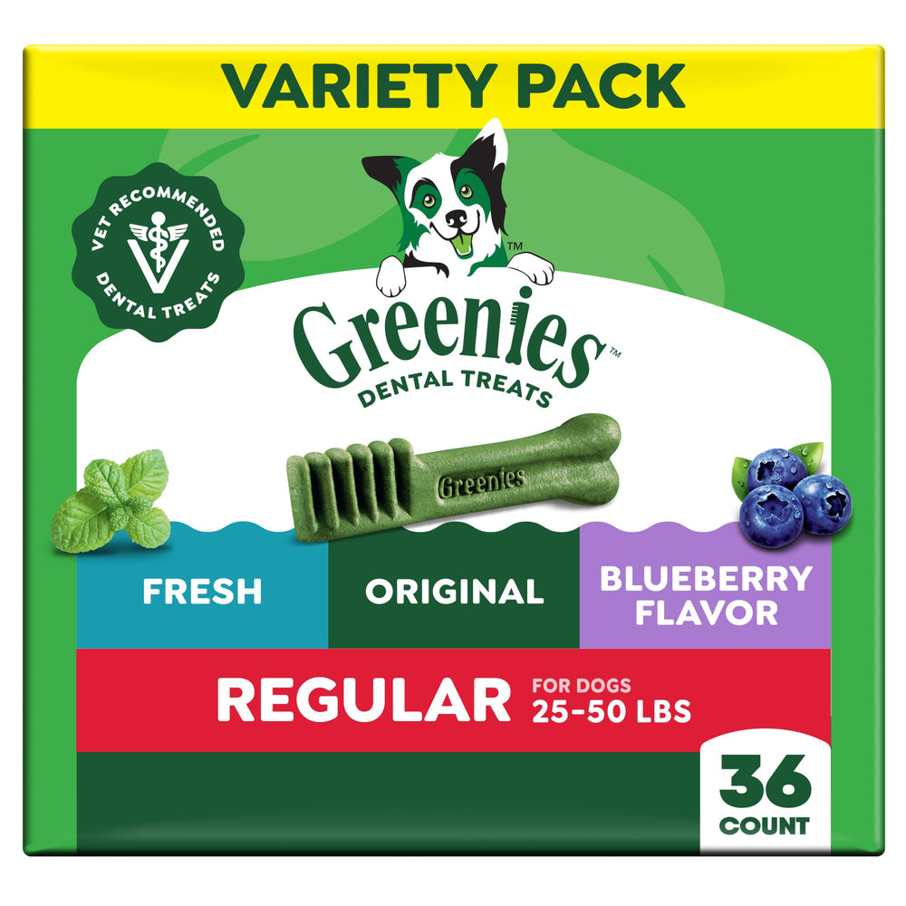 Greenies friandise dentaire originale dans l’emballage, récompense pratique pour chien.