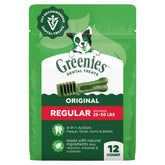 Greenies friandises dentaires originales pour chien nettoient les dents et rafraîchissent l'haleine.